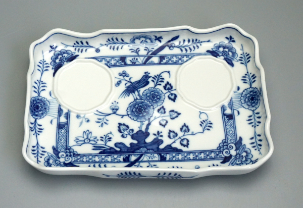 Preview: MEISSEN Schreibset (3-teilig) „Fels- und Vogelmalerei“ – Knaufzeit (1860–1924) – 1. Wahl