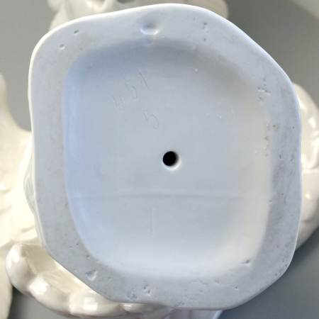 Nymphenburg Kakadu weiß große Figur 33,7 cm
