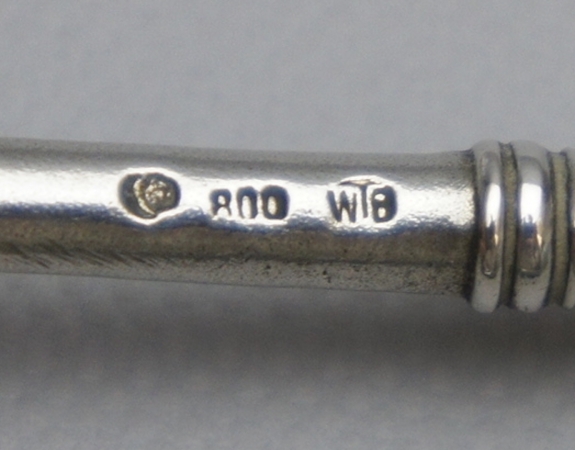 Silber Löffel mit Monogramm 800er Silber Wilhem Binder WTB .