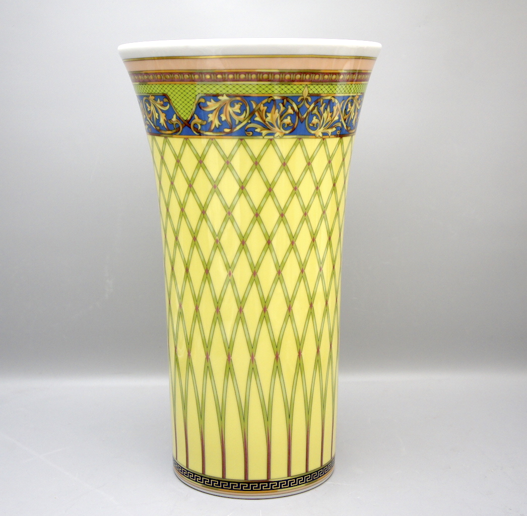 Art Of Antik - Große Rosenthal Vase Versace Russian Dream 34,5 cm.