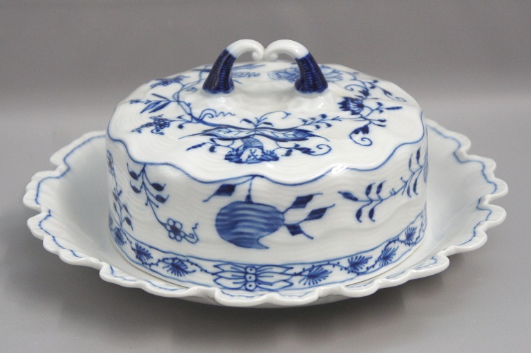 meissen zwiebelmuster butterdose