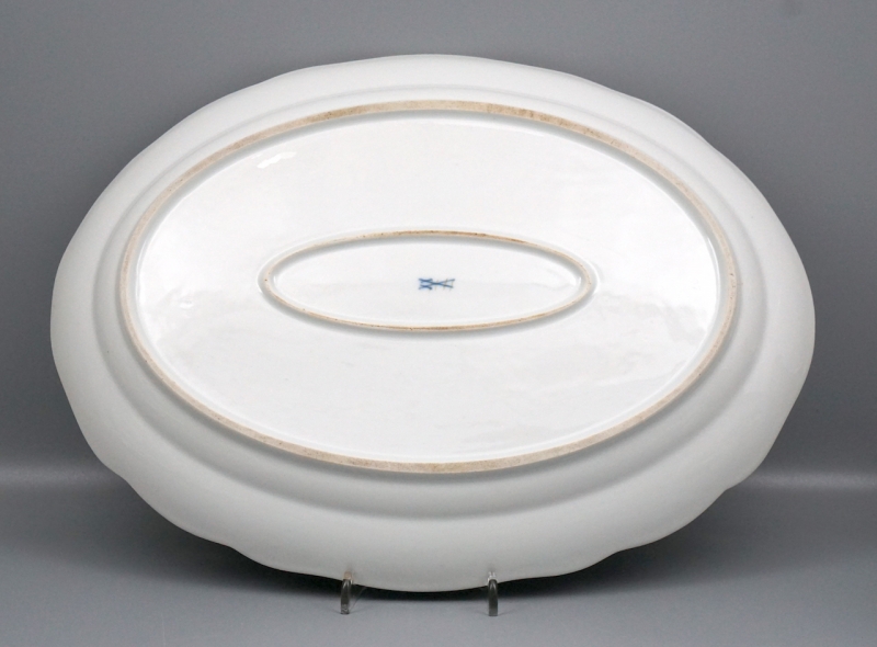 Meissen Platte Streublume 35 x 26 cm, 4 Wahl.