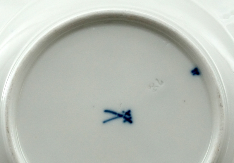 Meissen 2 Kuchenteller Zwiebelmuster 16,2 Ø cm.