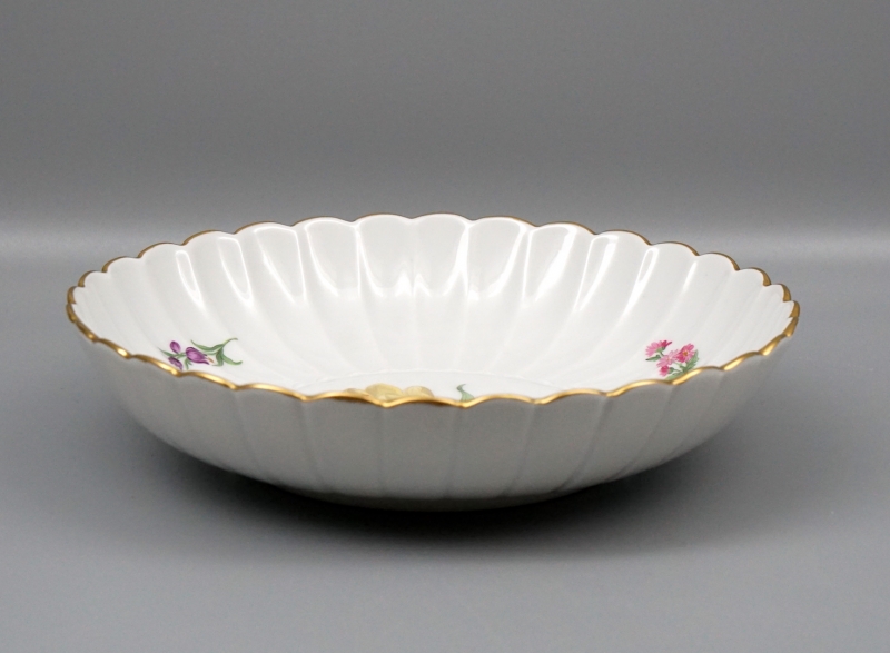 Meissen Fächerschale Blume 3, Ø 20,5 cm, 1 Wahl.