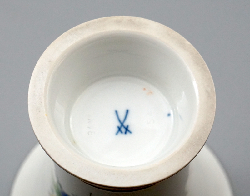 Meissen Krater Vase Blume 3, 1 Wahl.