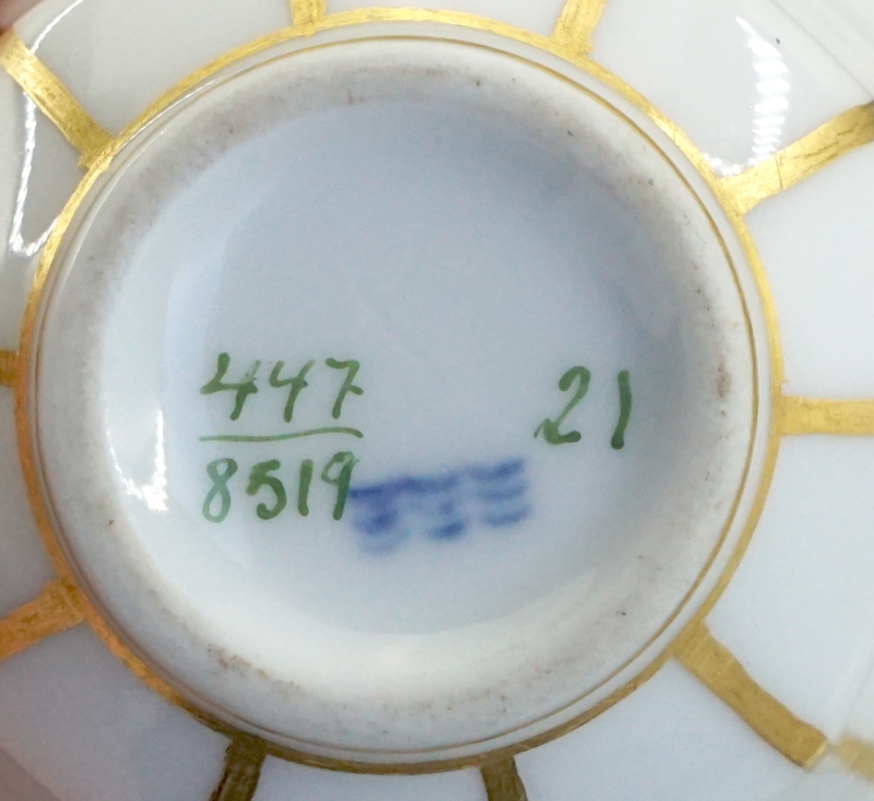 Royal Copenhagen Henriette Mocca Tasse mit Untertasse 8519.
