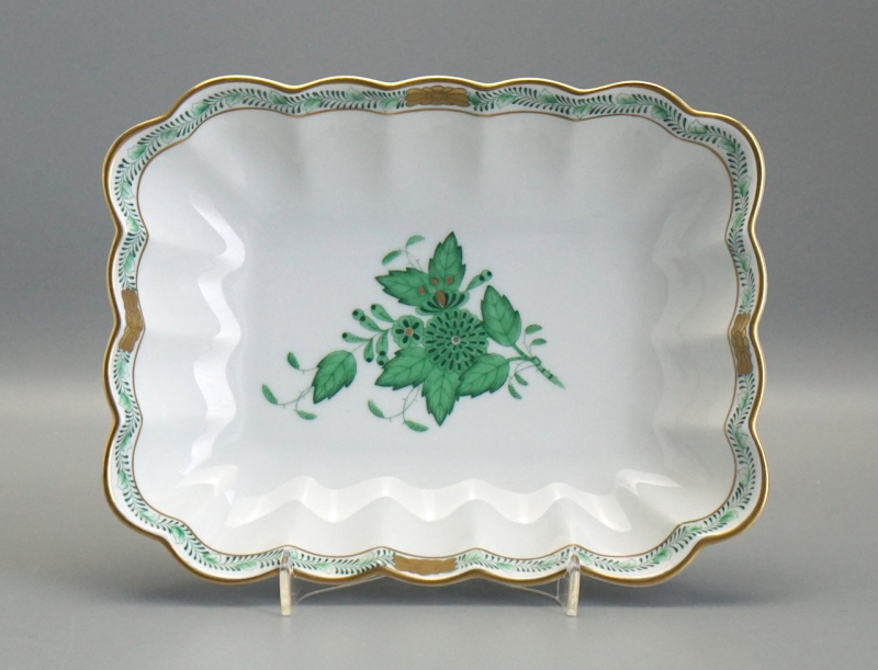 Herend Porzellan Schale Apponyi grün Nr. 7738