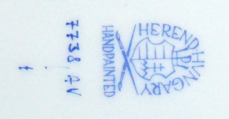 Herend Porzellan Schale Apponyi grün Nr. 7738