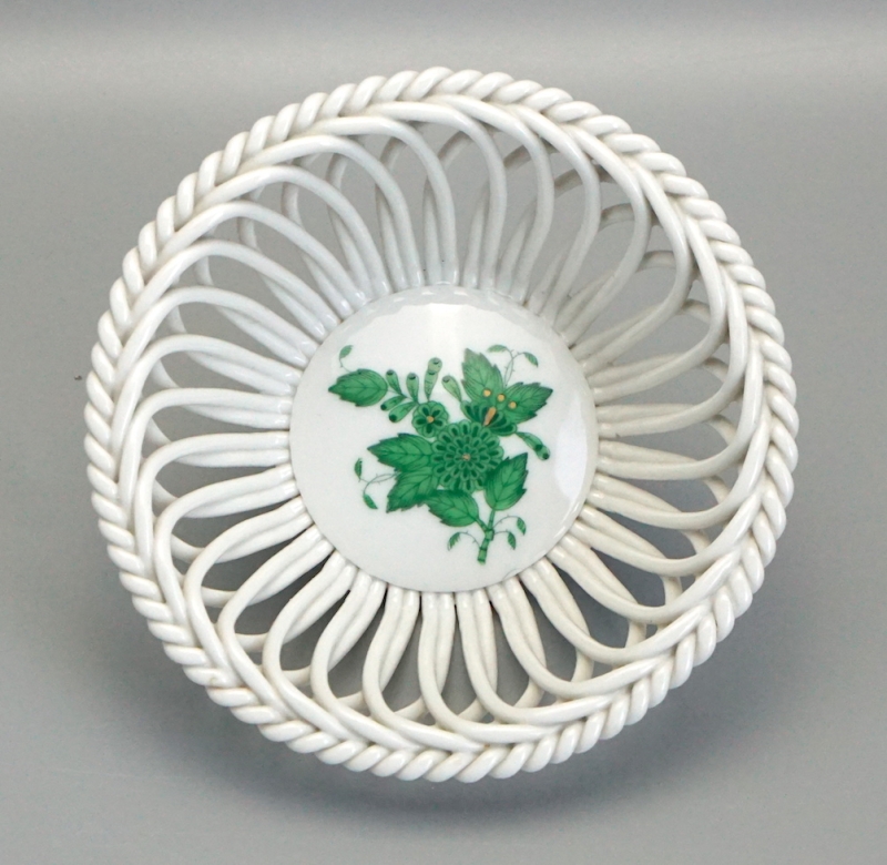 Herend Durchbruchschale Apponyi grün 7372/AV
