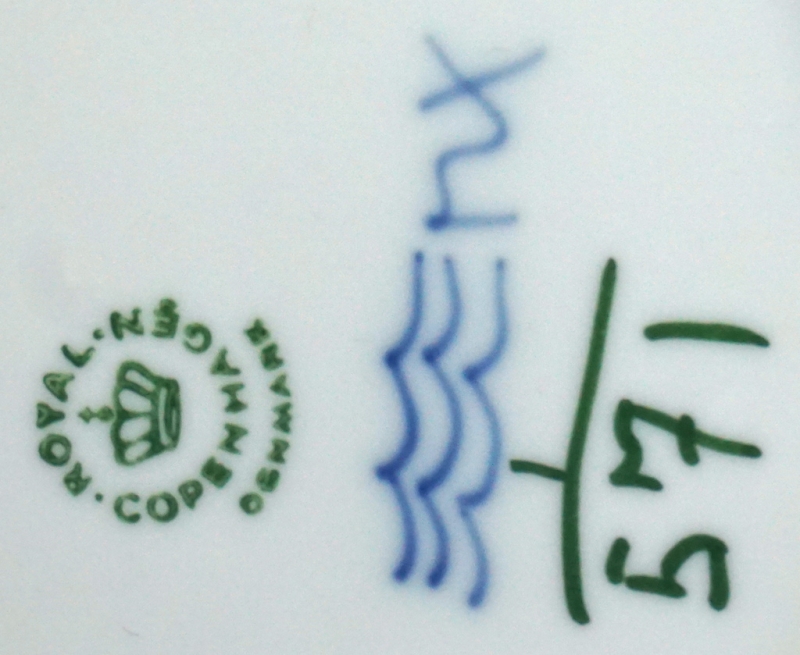 Royal Copenhagen 6x Teller Musselmalet Nr.571