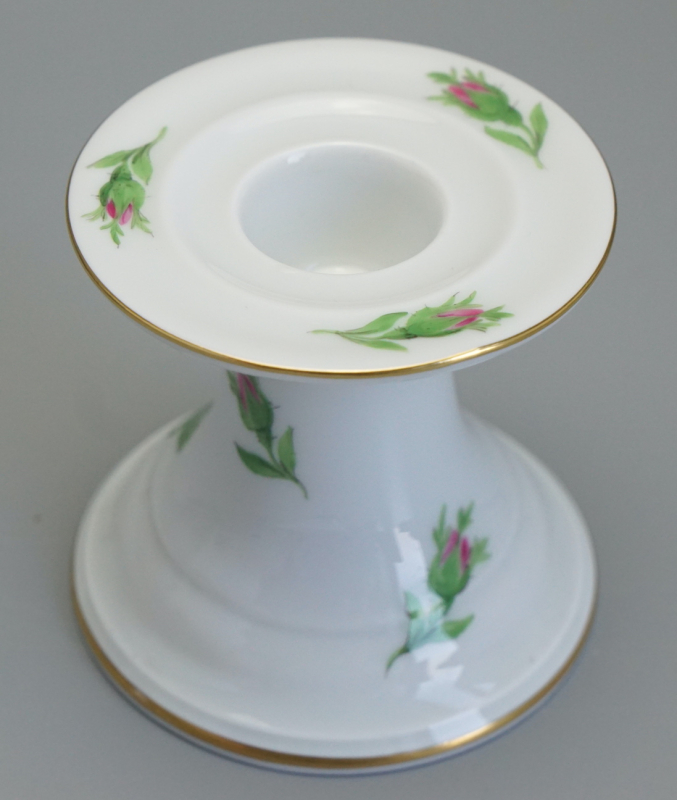 Meissen Kerzenleuchter Rote Rose