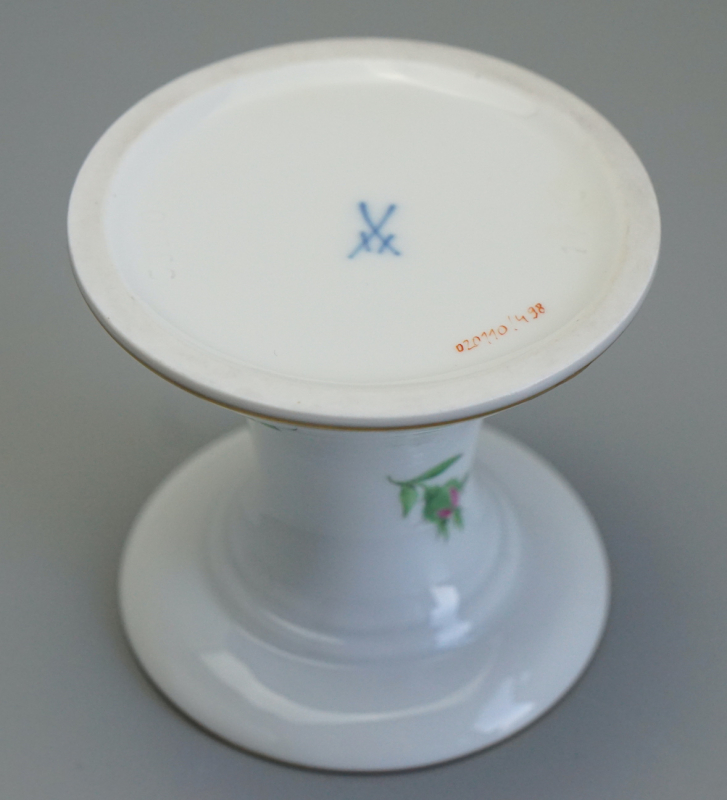 Meissen Kerzenleuchter Rote Rose