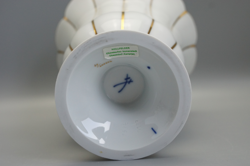 Meissen Vase X-Form Blumenvase, 1 Wahl.