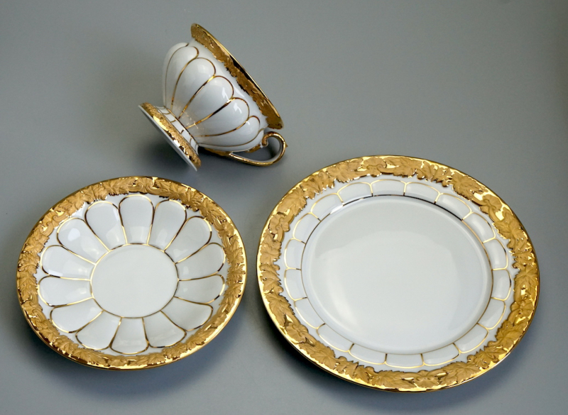 Meissen Kaffeegedeck X-Form.
