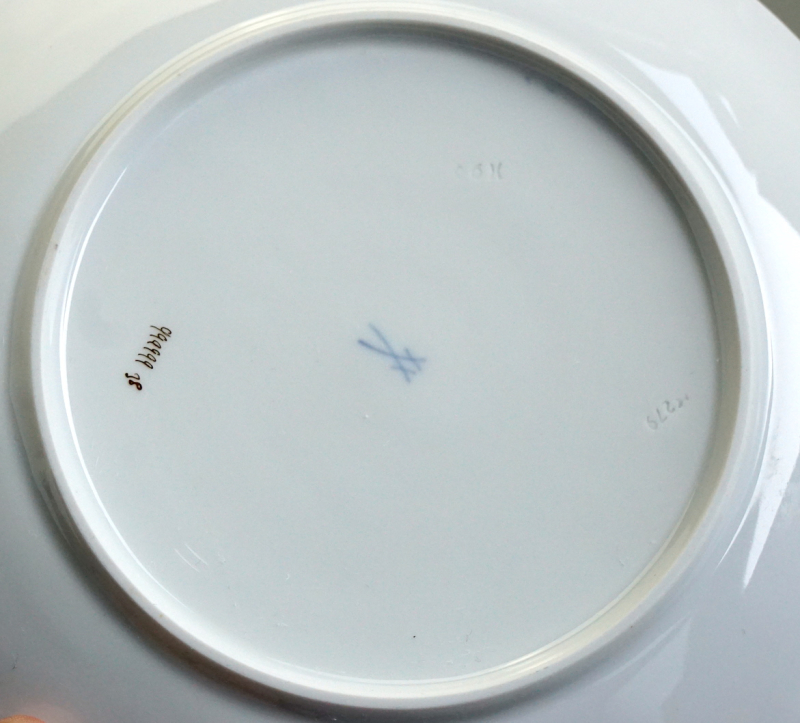 Meissen Kaffeegedeck X-Form.