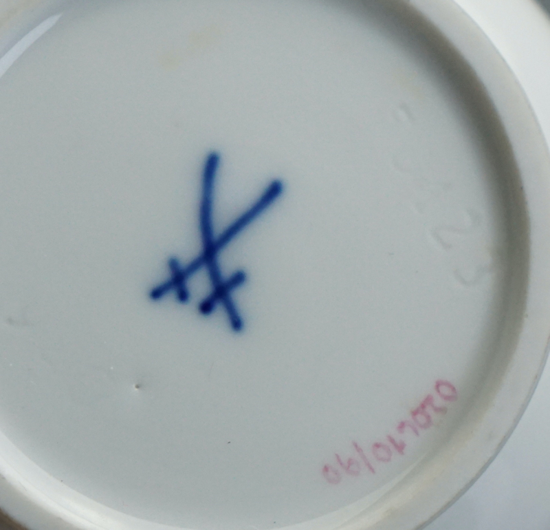 Meissen Vase Gelbe Rose 1 Wahl.
