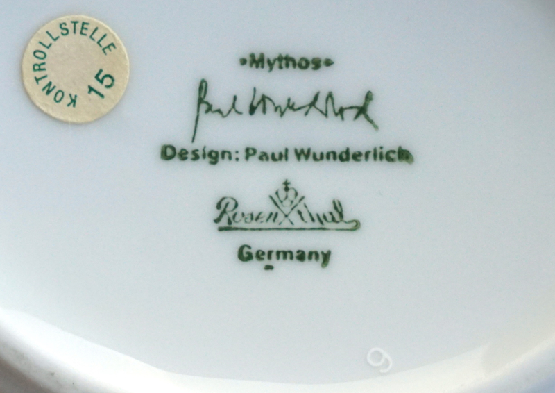 Rosenthal Kaffeekern Mythos Weiß Design Paul Wunderlich.