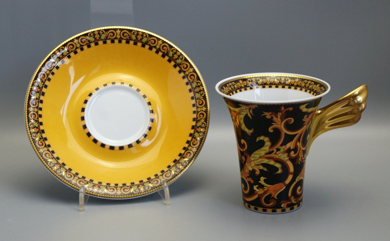 Rosenthal Versace Barocco Kaffeetasse mit Untertasse 1 Wahl.