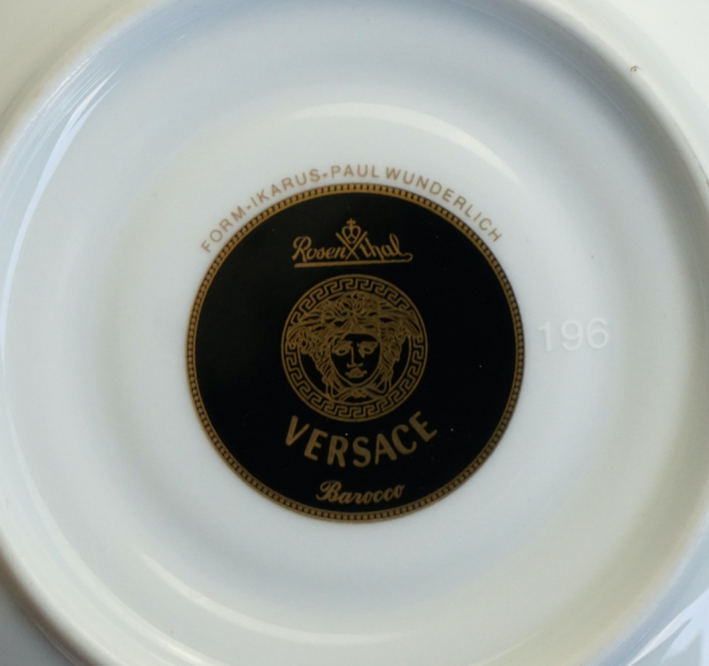 Rosenthal Versace Barocco Kaffeetasse mit Untertasse 1 Wahl.