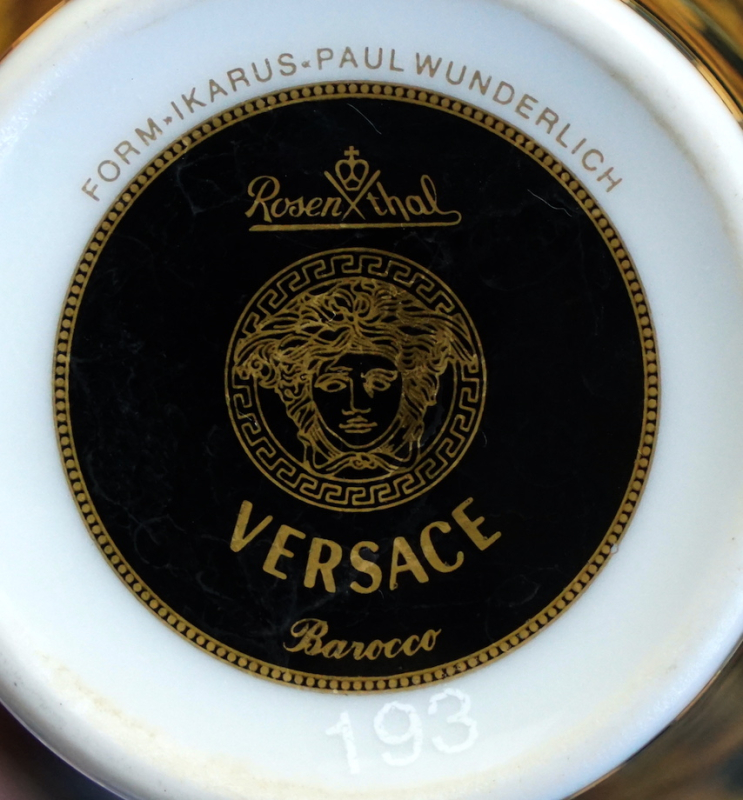 Rosenthal Versace Barocco Kaffeetasse mit Untertasse 1 Wahl.