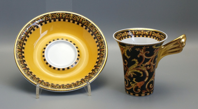 Rosenthal Versace Barocco Moccatasse mit Untertasse 1 Wahl.