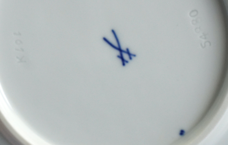 Meissen Durchbruchschale Zwiebelmuster Ø18,5 cm.