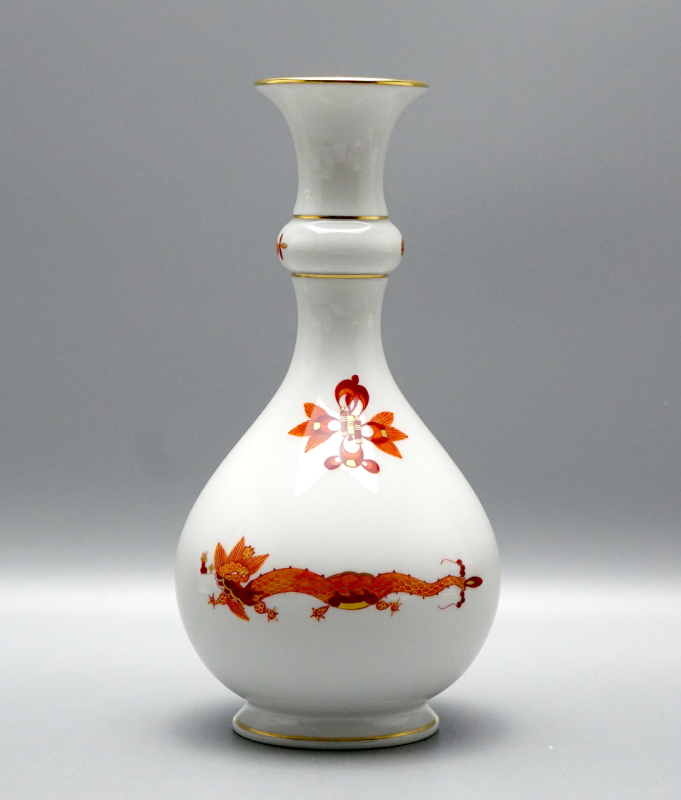 Meissen Vase reicher roter Drache,1 Wahl.