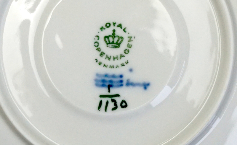 Royal Copenhagen Teegedeck Musselmalet Vollspitze 1130, 1 Wahl.