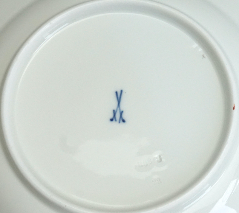 6 Meissen Teller Streublume Muschelrand Ø 22 cm. 1 Wahl.