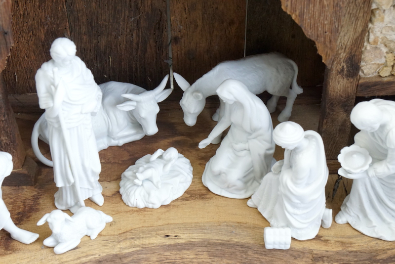 Rosenthal Weihnachtskrippe 12tlg Krippenfiguren weiß, Biskuitporzellan.