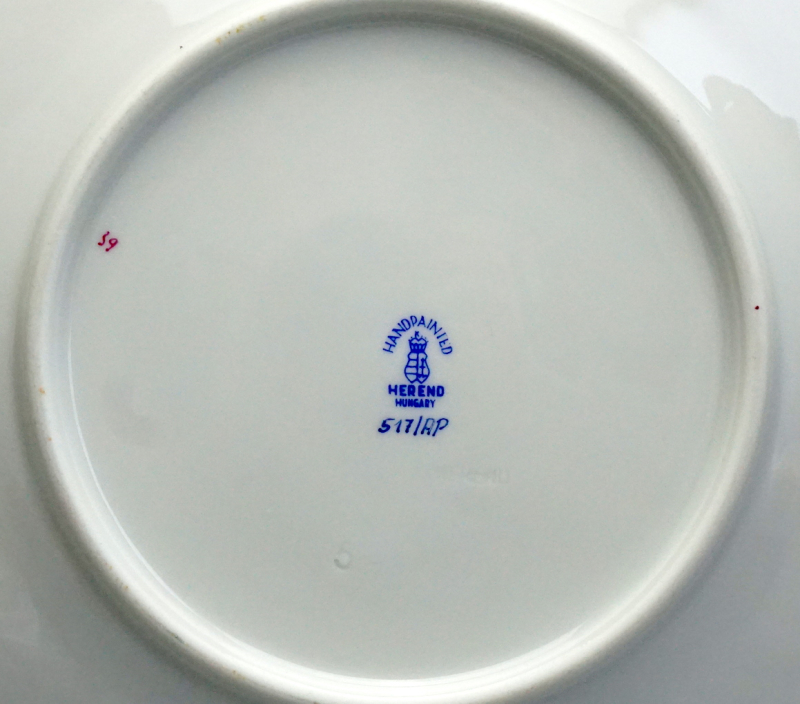 Tee/Kaffeegedeck Herend Apponyi Purpur 704/517.