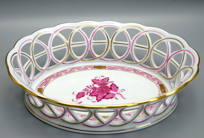 Herend Durchbruchkorb Apponyi Purpur 2403/AP