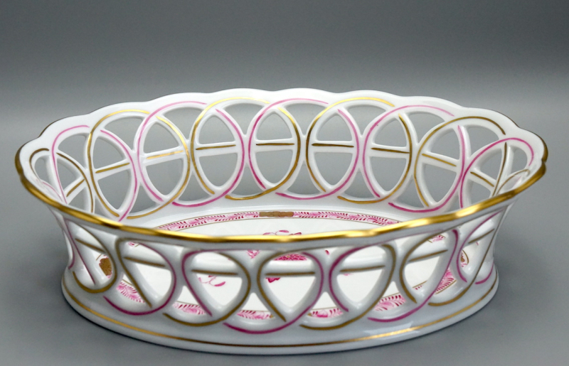 Herend Durchbruchkorb Apponyi Purpur 2403/AP