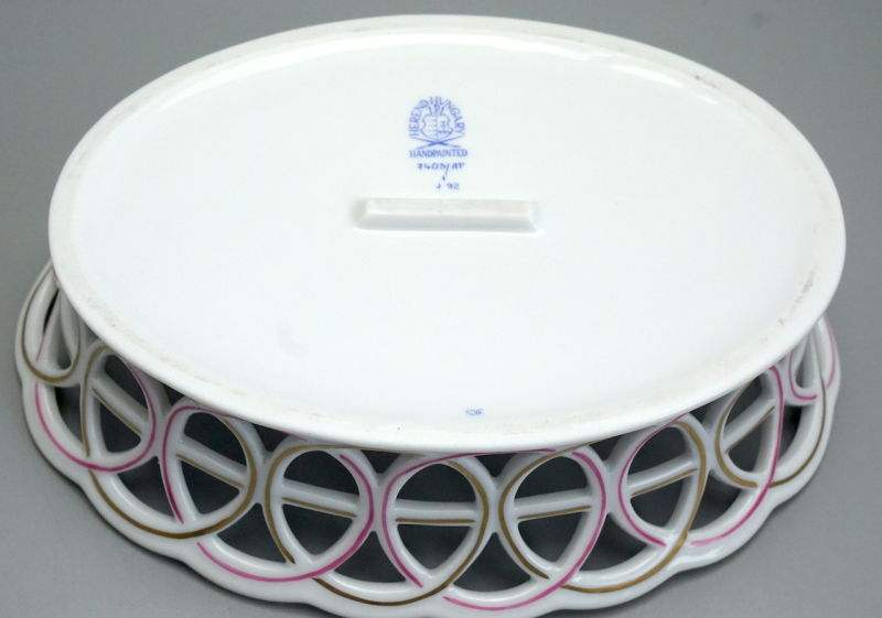 Herend Durchbruchkorb Apponyi Purpur 2403/AP