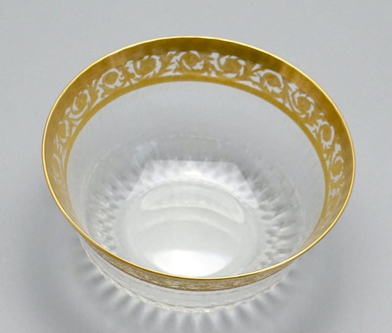 Sant Louis „Thistle“ vergoldete Fingerschale.