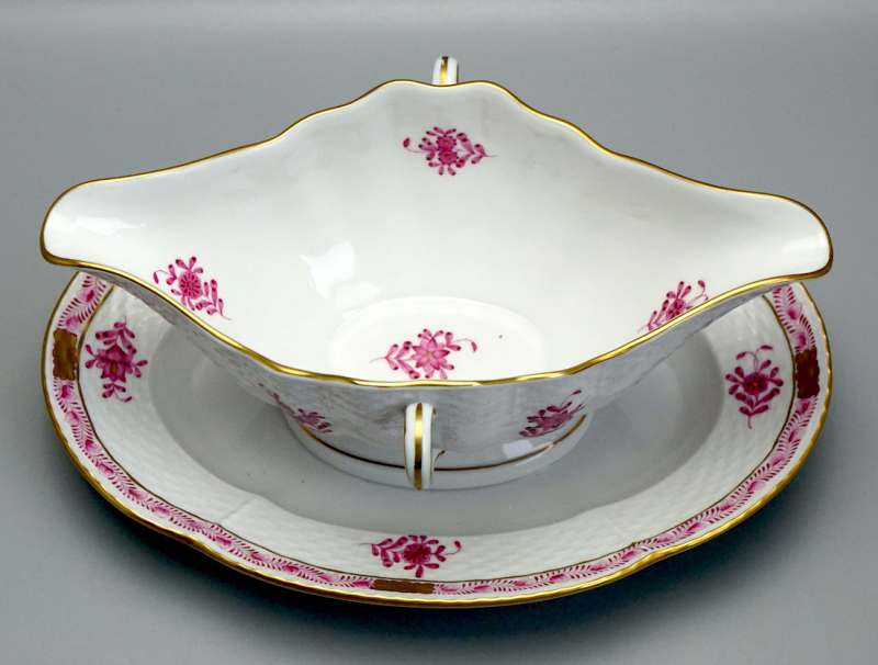 Herend Sauciere Apponyi Purpur 234/AP.