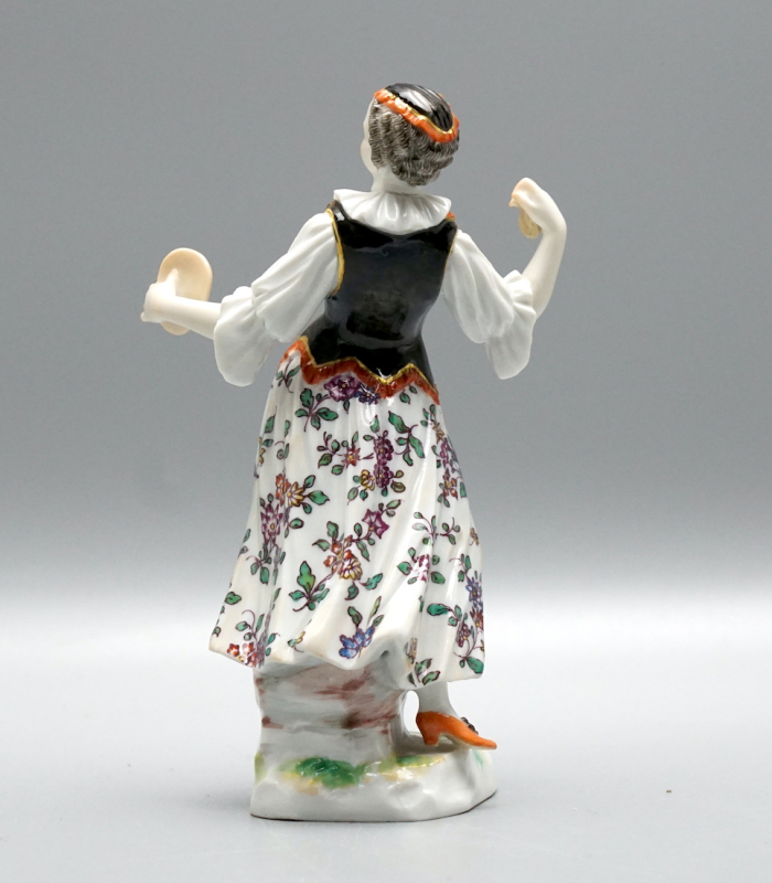 Meissen Figur Columbine mit Maske – Knaufzeit (ca. 1900) – Modell 1118 – 1. Wahl
