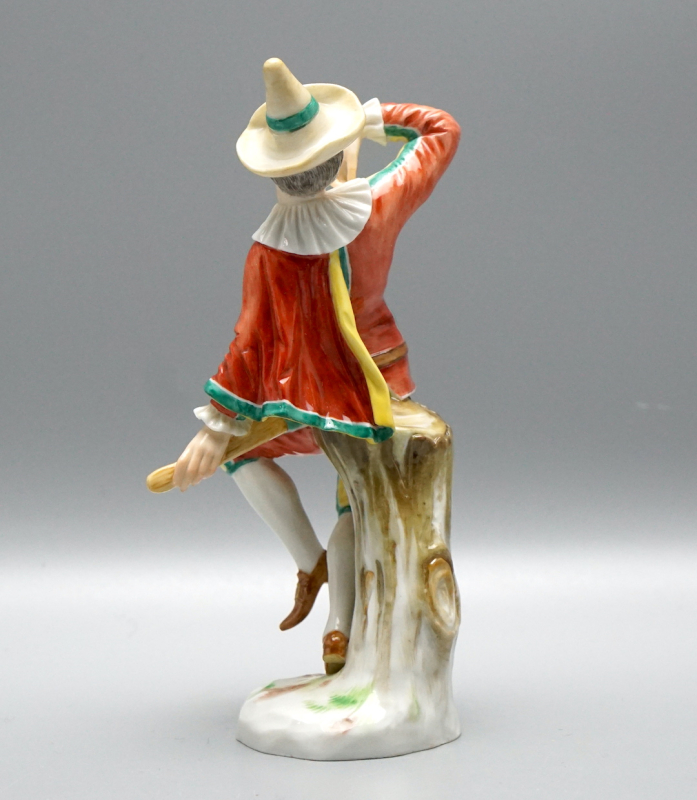Meissen Figur „Tanzender Harlekin“ – Knaufzeit (1860-1924) – Modell 454 – 1. Wahl