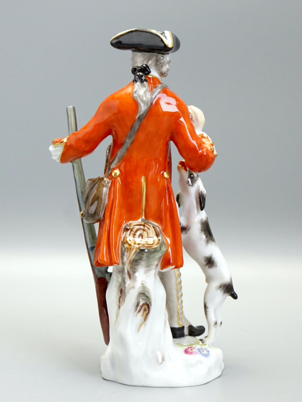 Meissen Porzellan Figur „Jäger mit Hund und Rebhuhn“ – Modell 60248