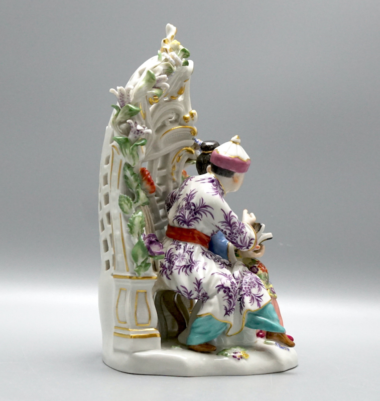 Meissen Figurengruppe „Japaner in Laube“ 1 Wahl.