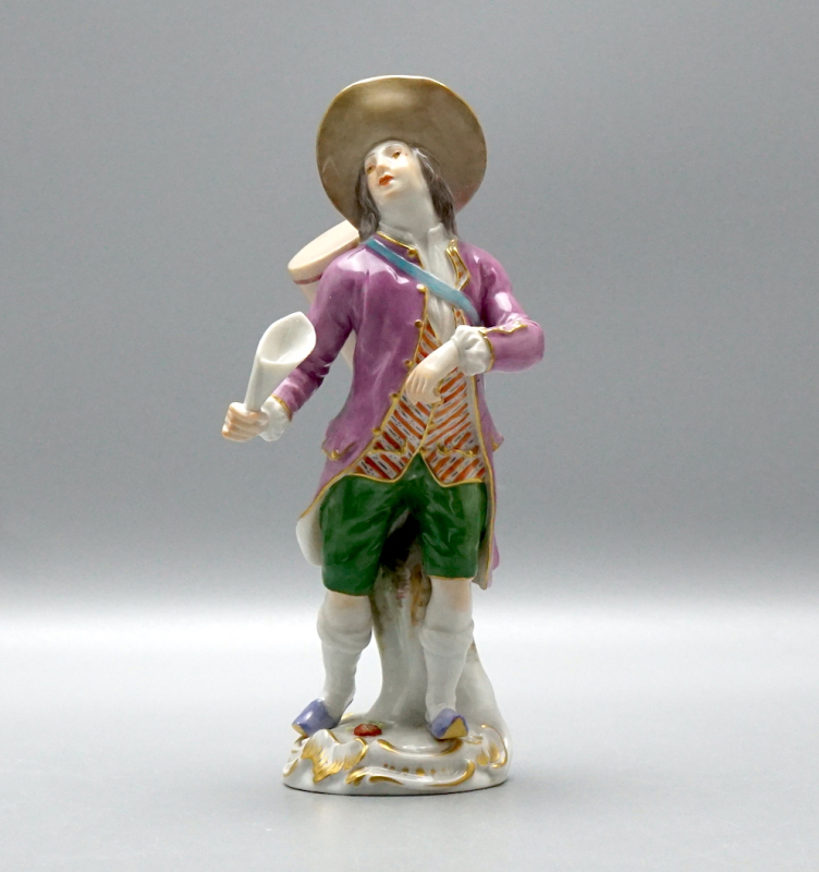 Meissen Figur „Pariser Ausrufer - Losverkäufer“ 1. Wahl Kändler