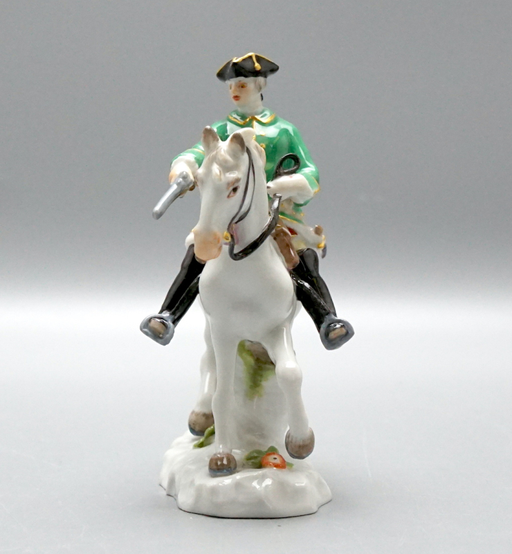 Meissen Miniaturfigur "Jäger zu Pferde" 1 Wahl.