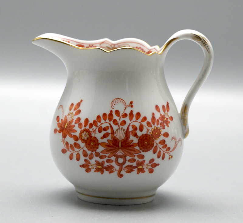 Meissen Milchkanne Indische Korallenrot Malerei, 1 Wahl.