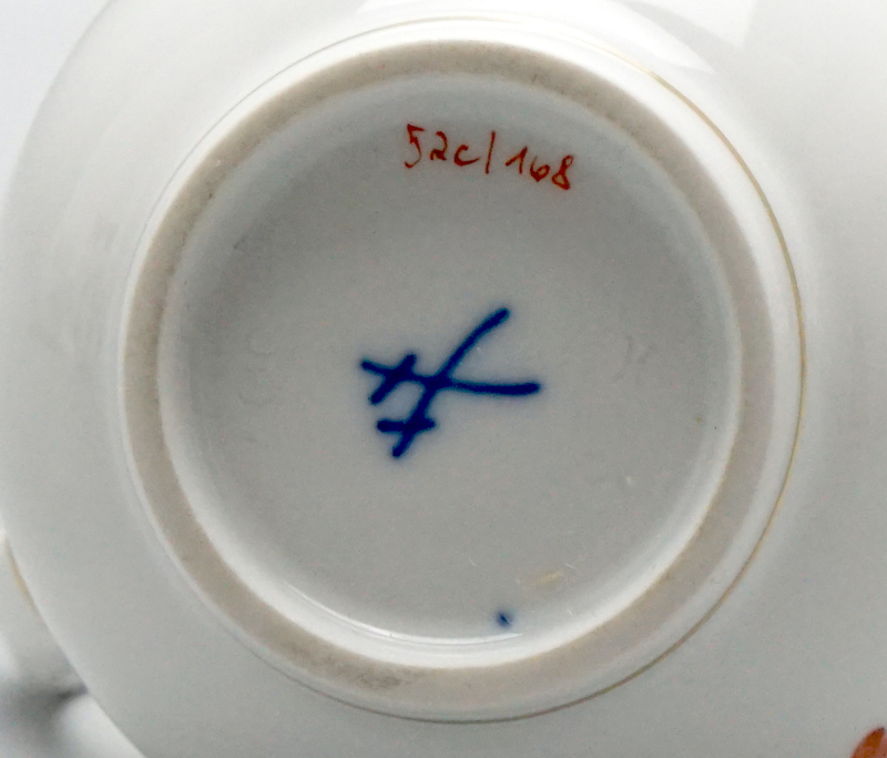 Meissen Milchkanne Indische Korallenrot Malerei, 1 Wahl.