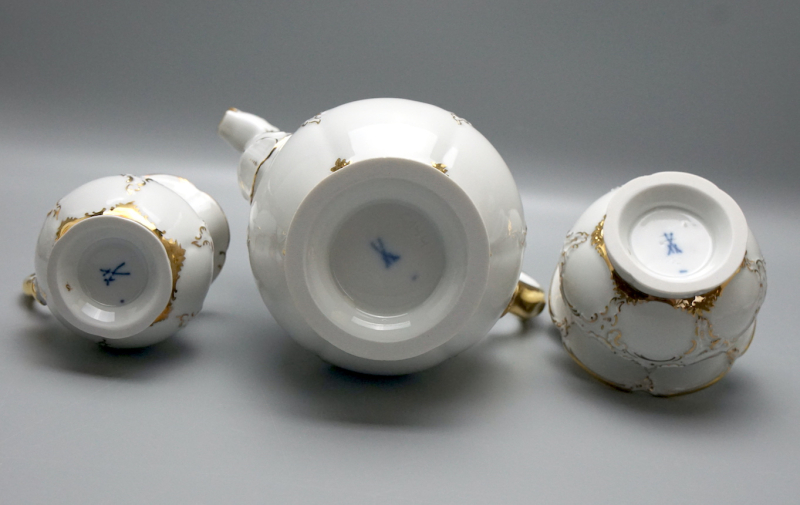 Meissen Kernstück B-Form 3 Tlg.