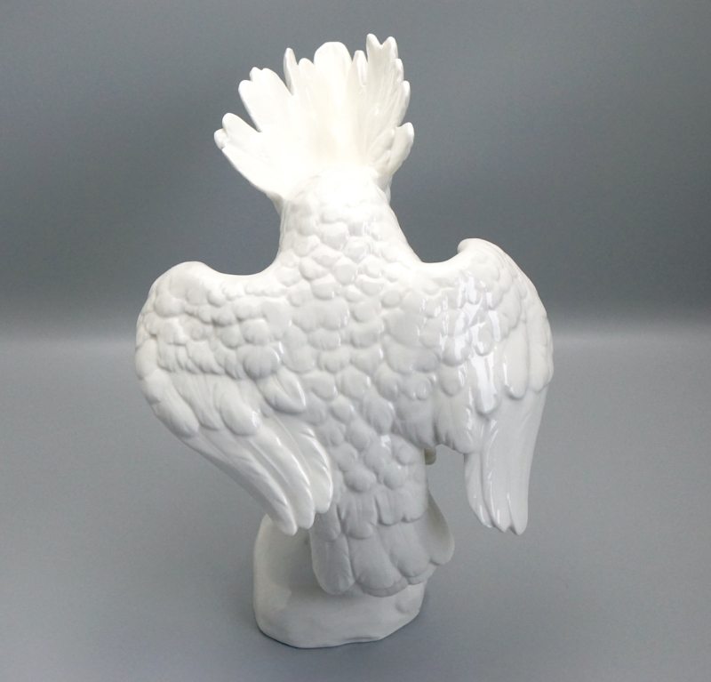 Nymphenburg Kakadu weiß große Figur 33,7 cm