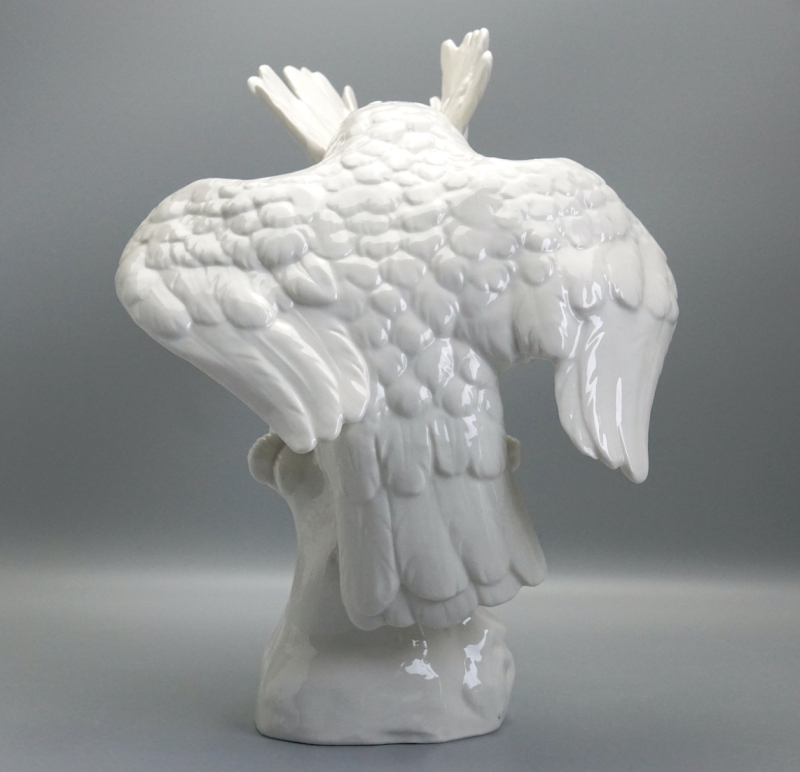 Nymphenburg Kakadu weiß große Figur 33,7 cm