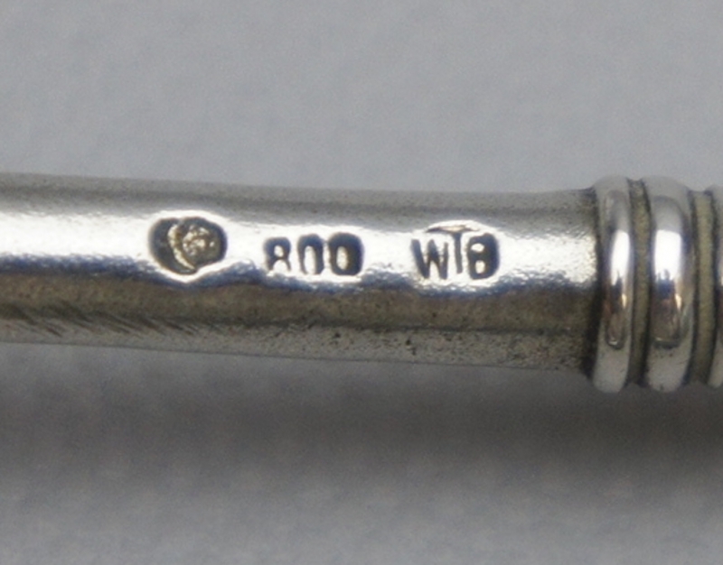 Silber Löffel mit Monogramm 800er Silber Wilhem Binder WTB .