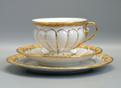 Meissen Kaffeegedeck X-Form.